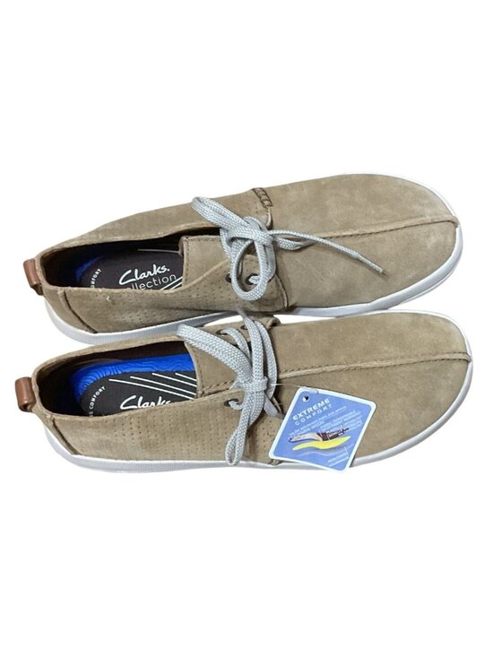 NWT Clarks Driftway Seam Dark Sand Suede Shoes Size 11 Extreme Comfort Mens main image 8